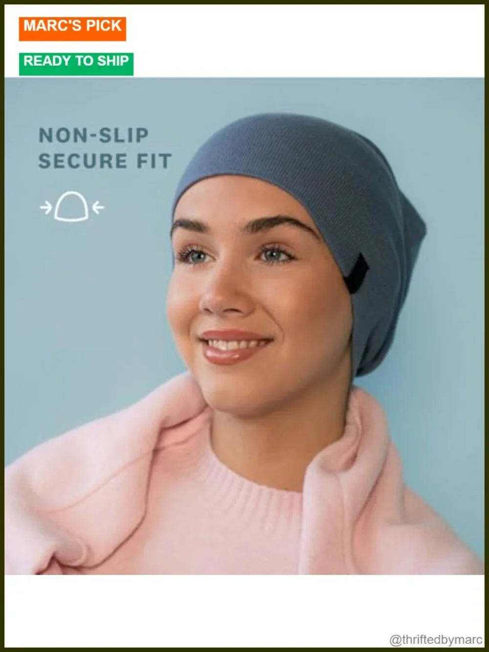 100% Cotton Soft Stretchy Beanie Hat for Hair Loss